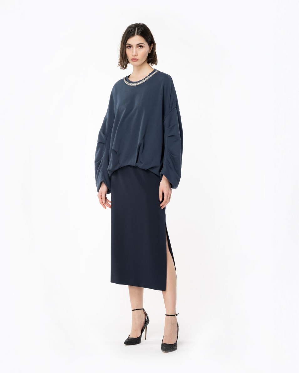 Pinko Sweatshirt Mit Schmuckbesatz Am Ausschnitt