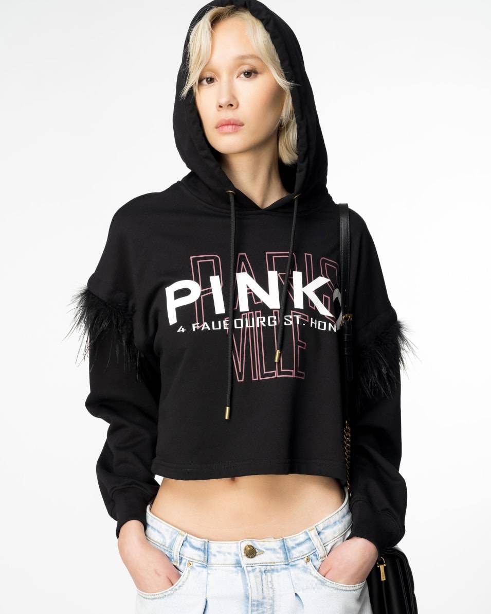 Pinko Sweatshirt PINKO Cities Mit Federn