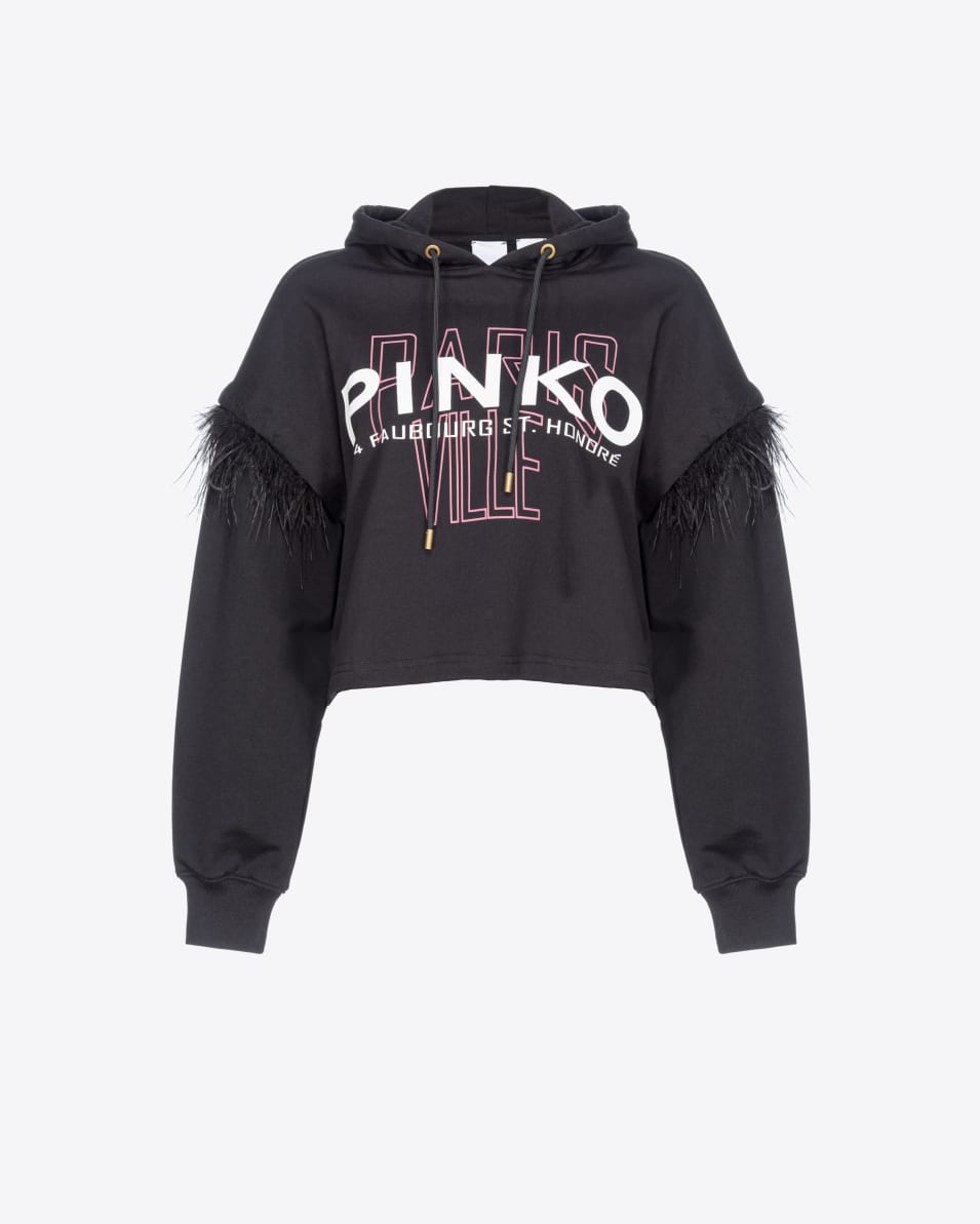Pinko Sweatshirt PINKO Cities mit Federn