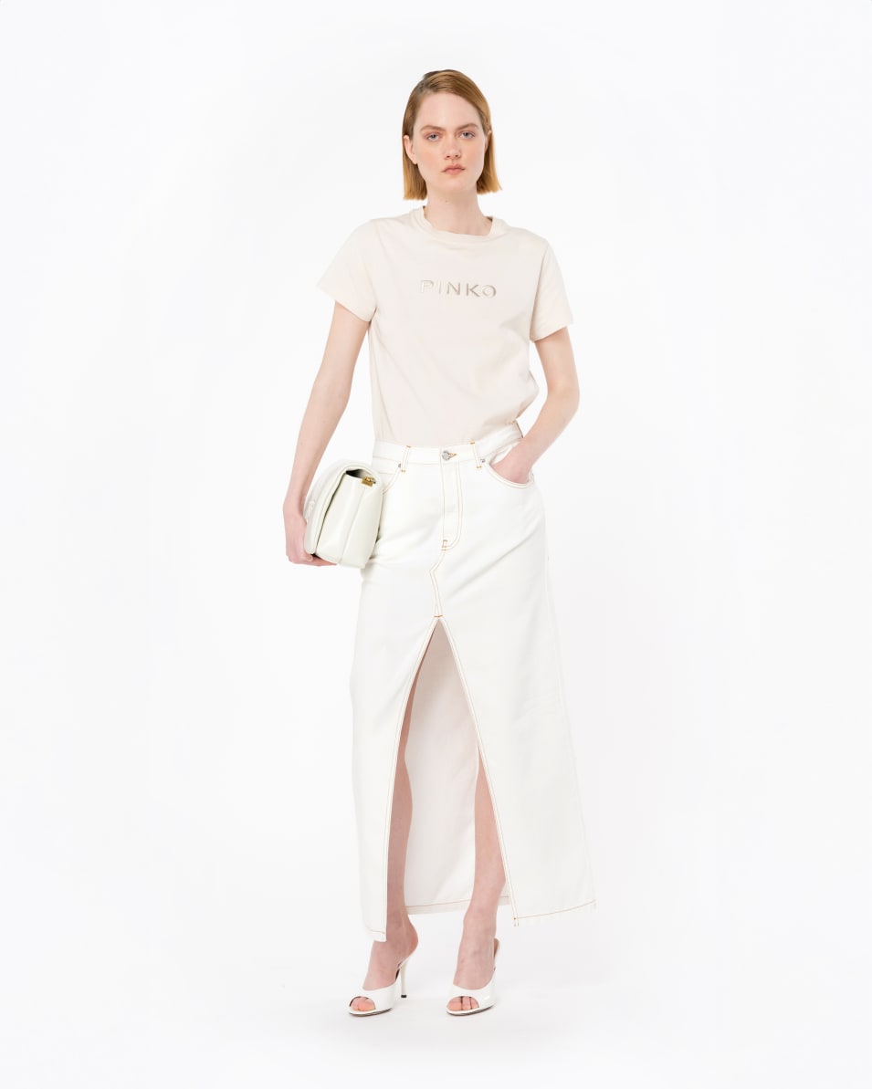 Pinko T-Shirt Logostickerei PINKO