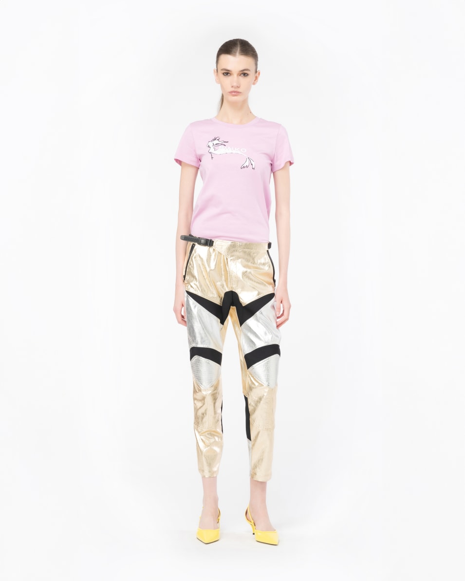 Pinko T-Shirt Meerjungfrau-Print