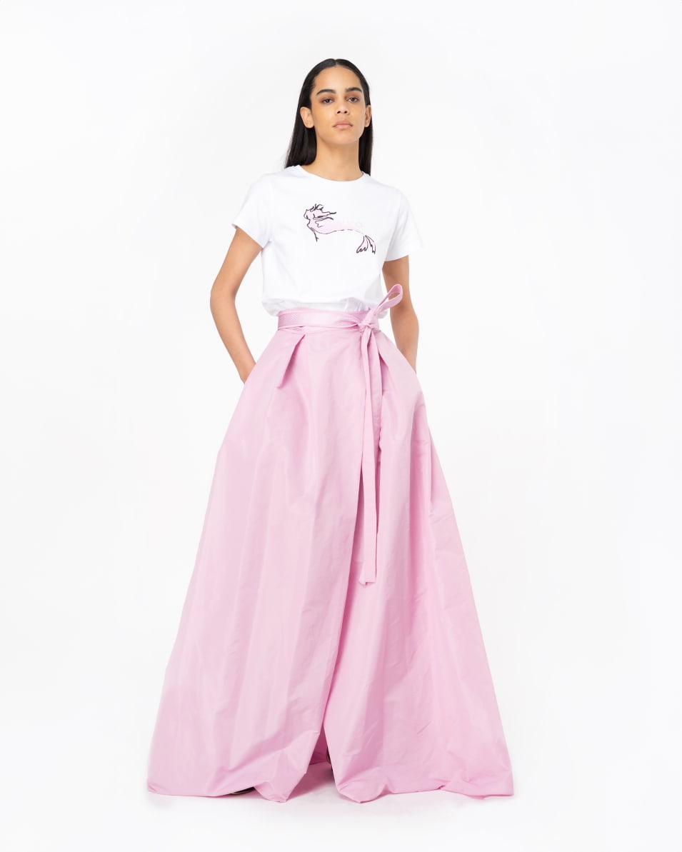 Pinko T-Shirt Meerjungfrau-Print