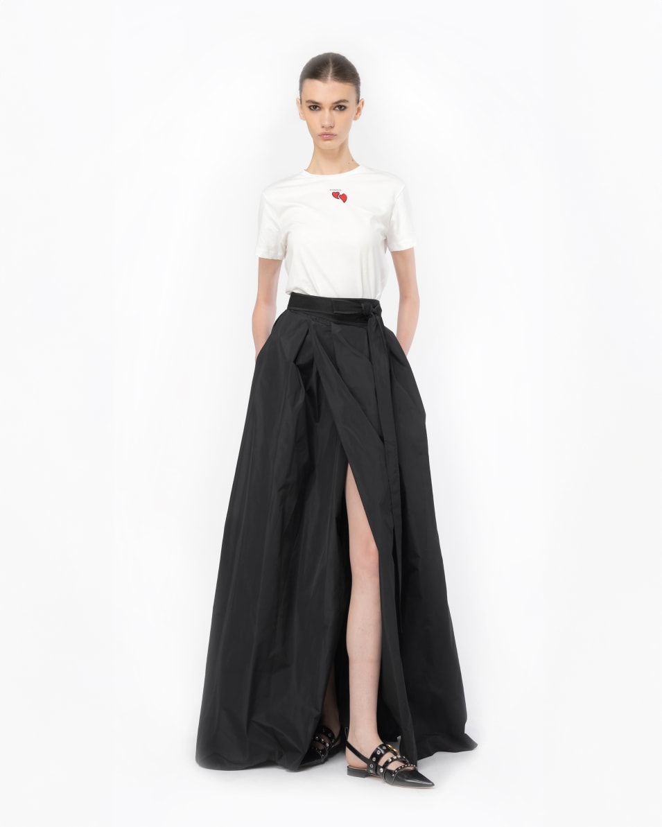 Pinko T-Shirt Mit Herzstickerei