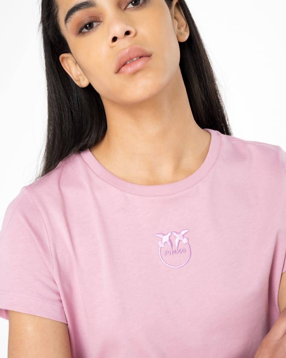 Pinko T-Shirt Mit Love Birds-Stickerei