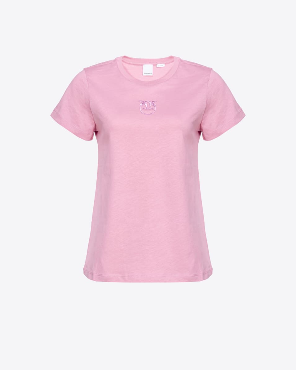 Pinko T-Shirt mit Love Birds-Stickerei
