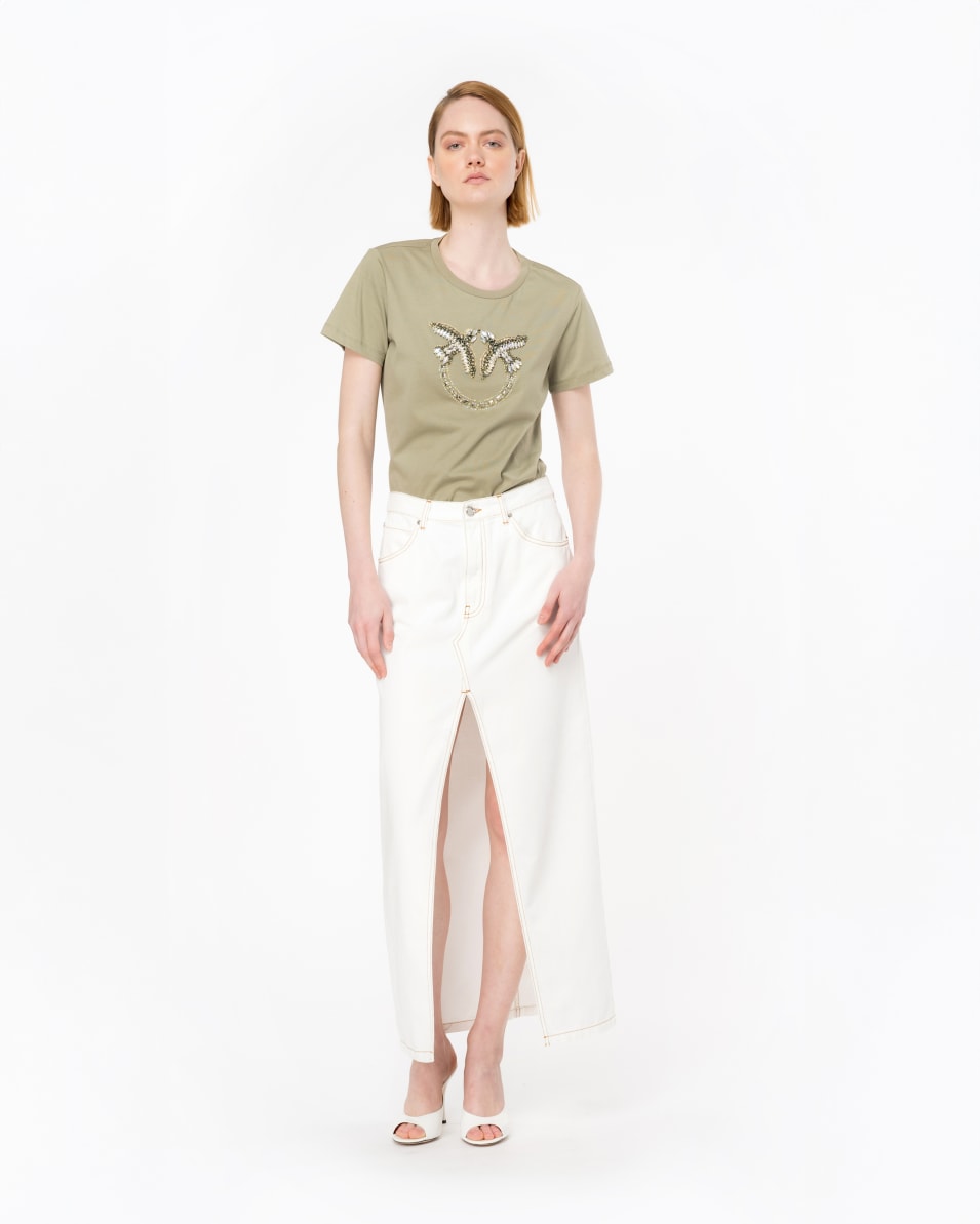 Pinko T-Shirt Mit Love Birds-Stickerei
