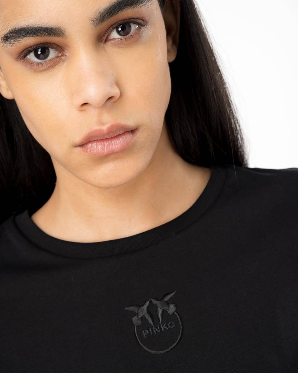 Pinko T-Shirt Mit Love Birds-Stickerei