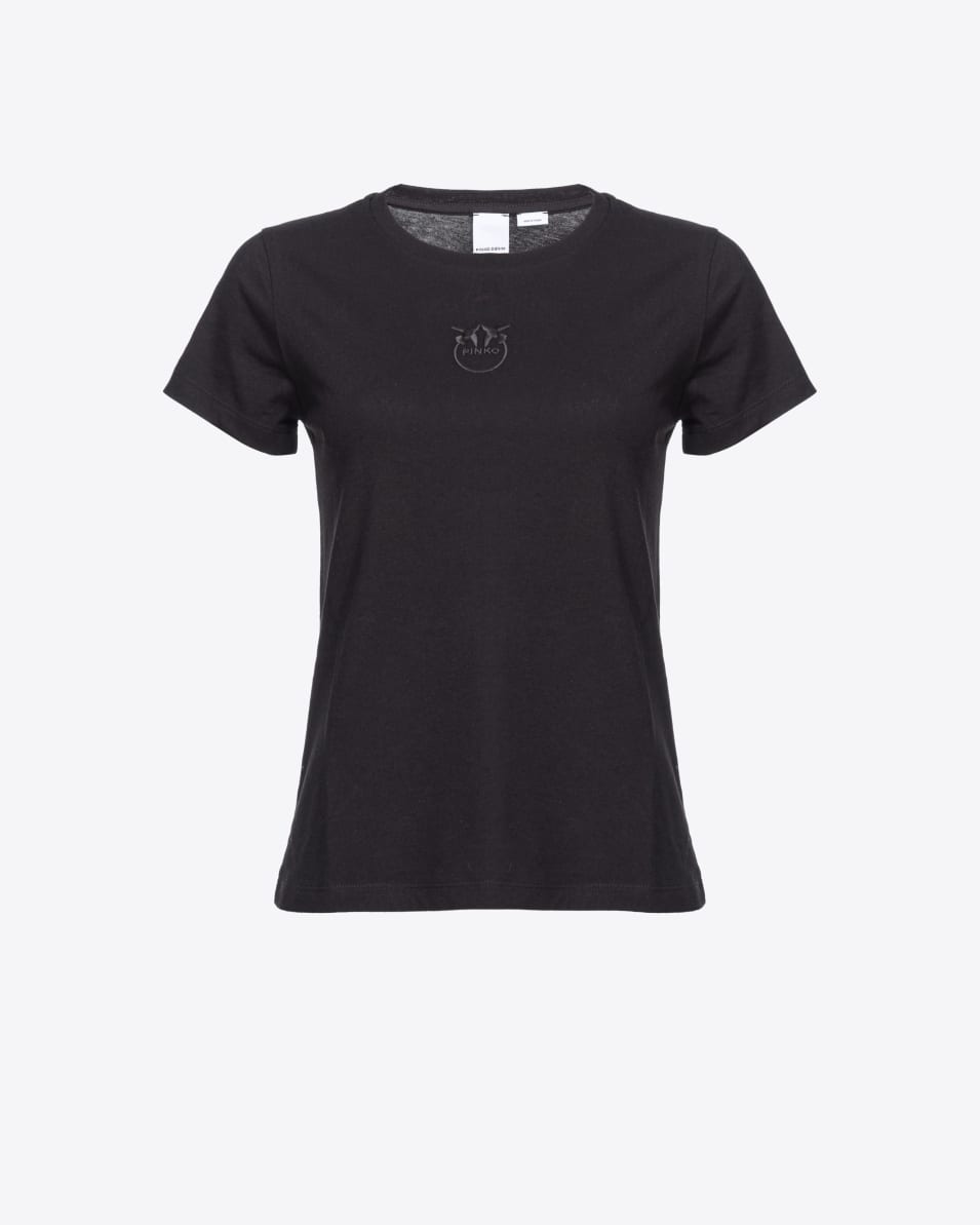 Pinko T-Shirt mit Love Birds-Stickerei