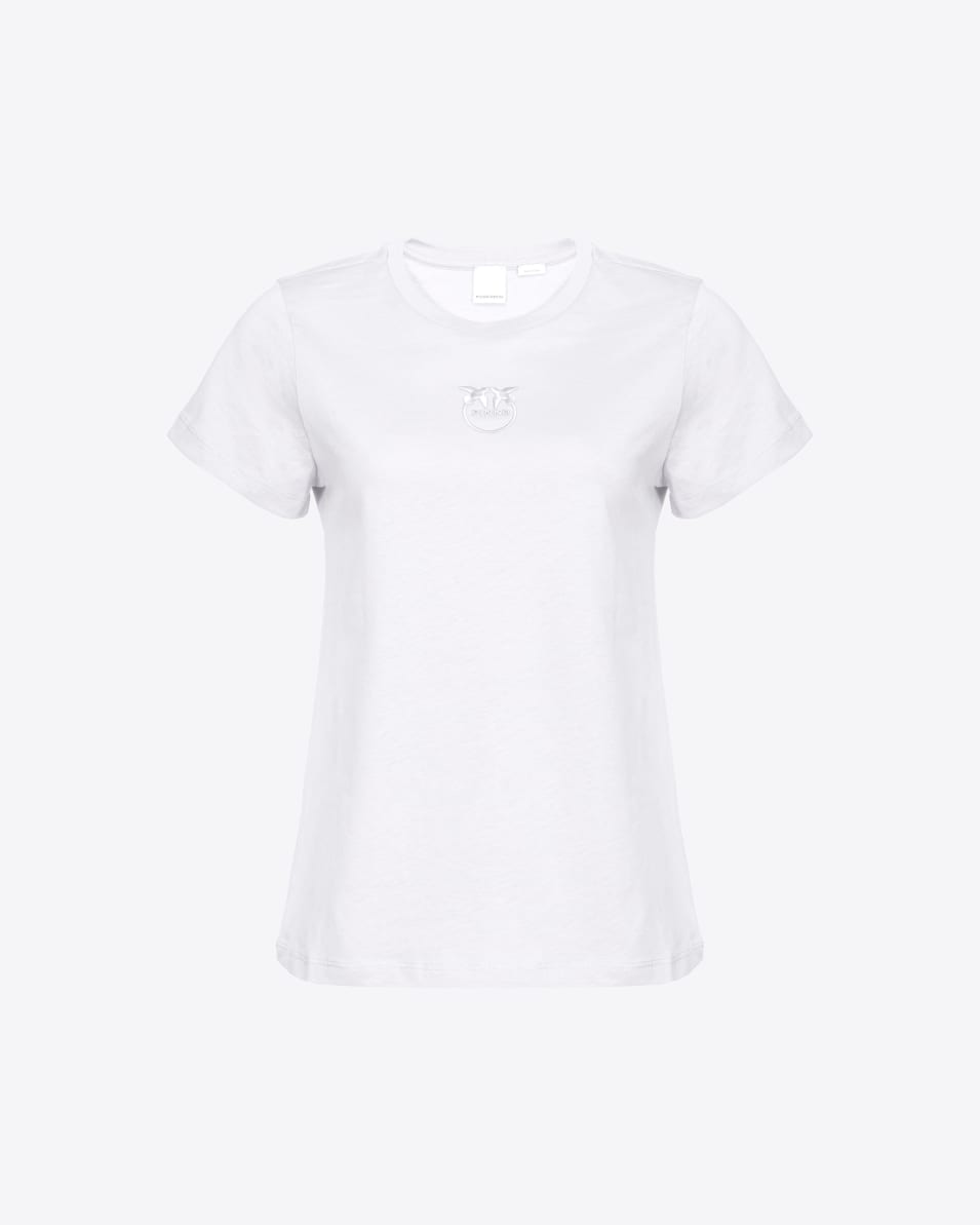 Pinko T-Shirt mit Love Birds-Stickerei
