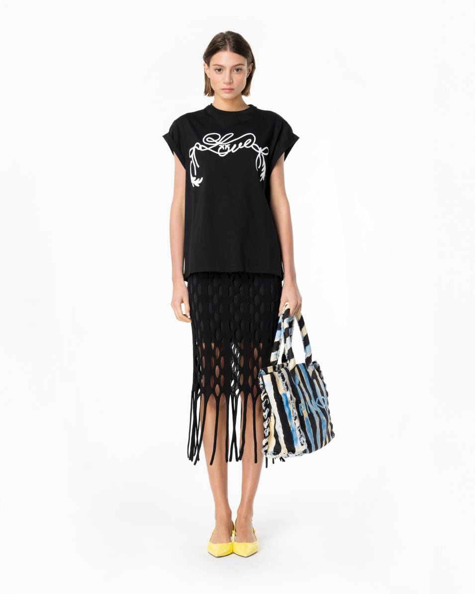 Pinko T-Shirt Mit Love-Print