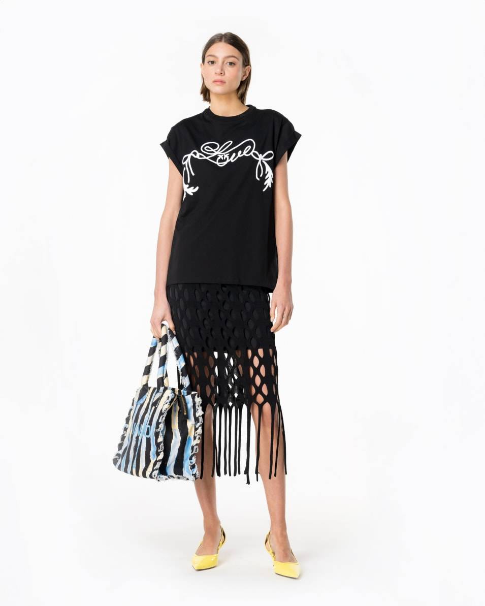 Pinko T-Shirt Mit Love-Print