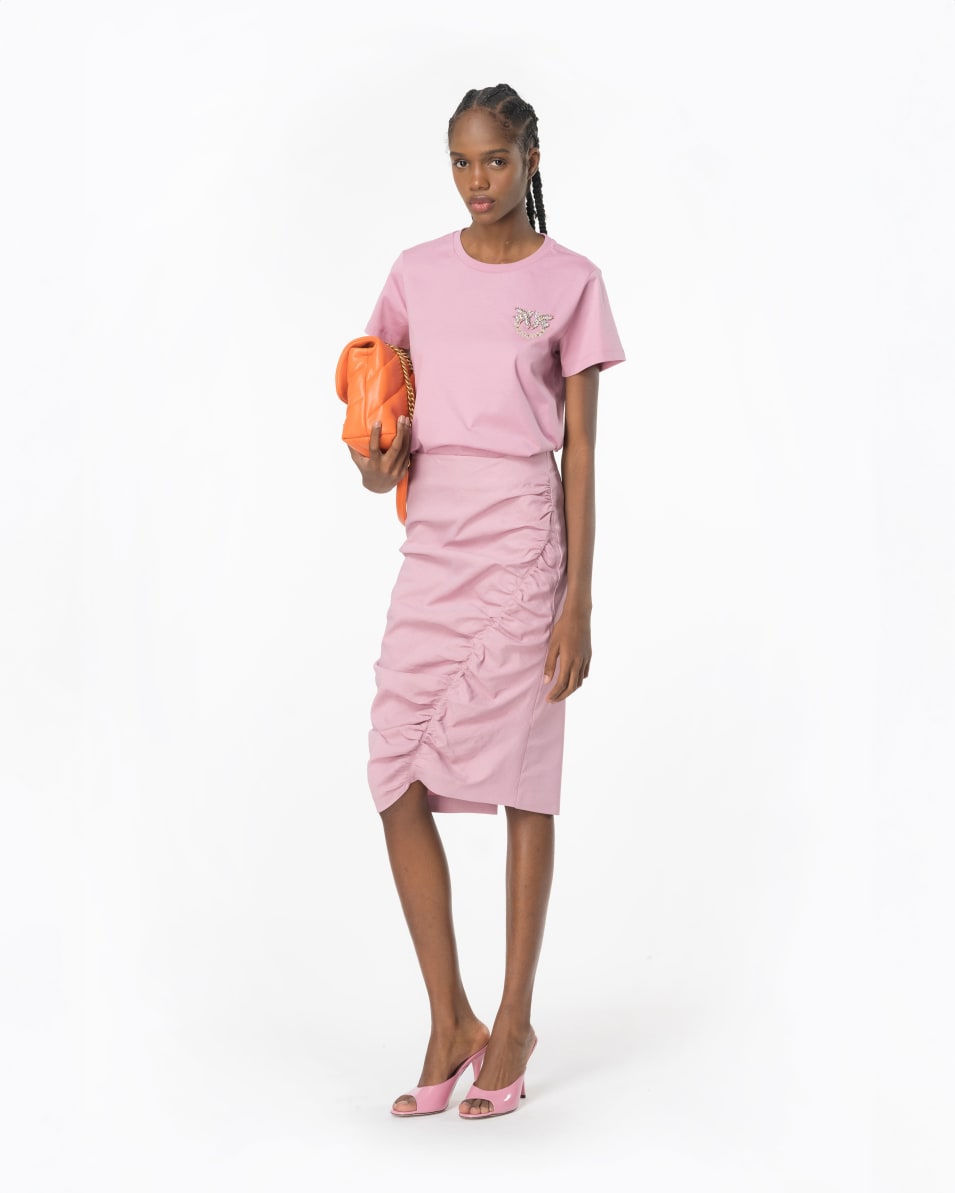 Pinko T-Shirt Mit Mini-Logo-Stickerei Love Birds