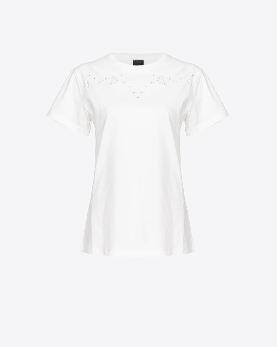 Pinko T-Shirt mit Rodeo-Stickerei
