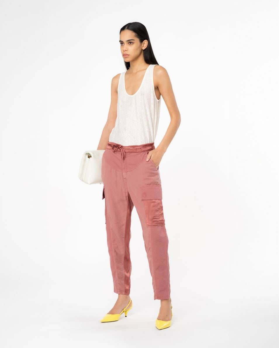 Pinko Tanktop Aus Geflammtem Leinen