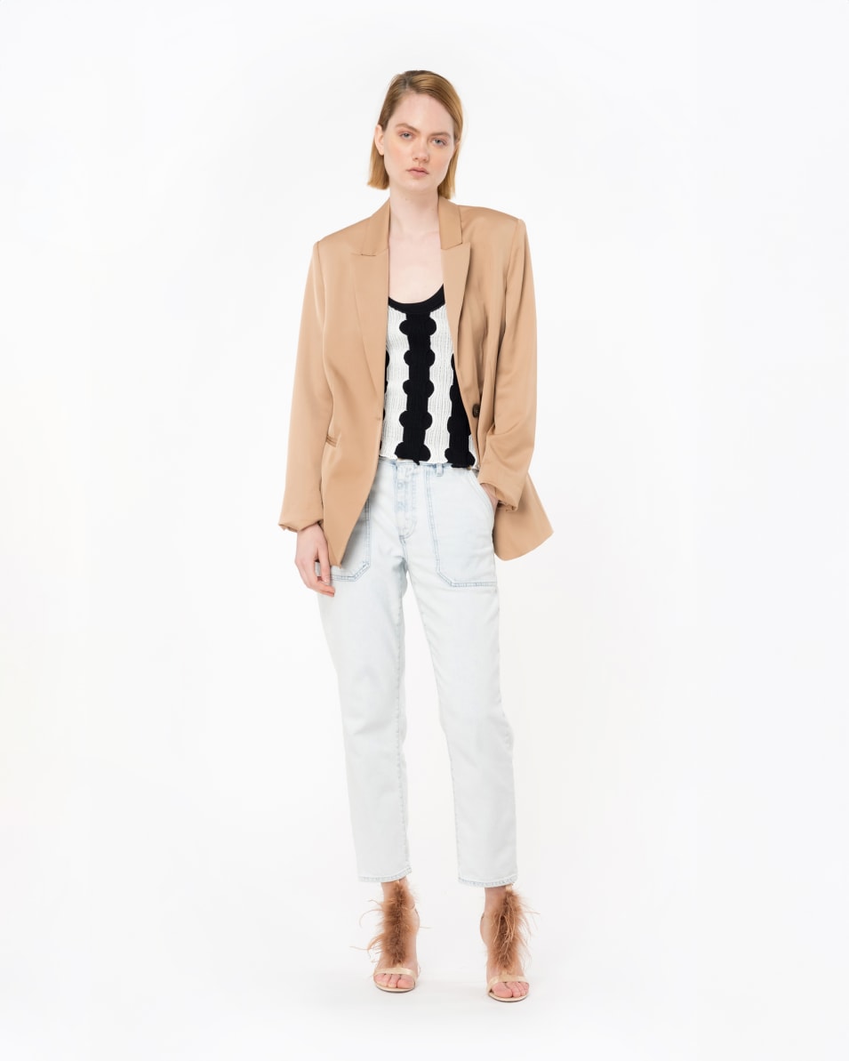 Pinko Tanktop Aus Lochstrick