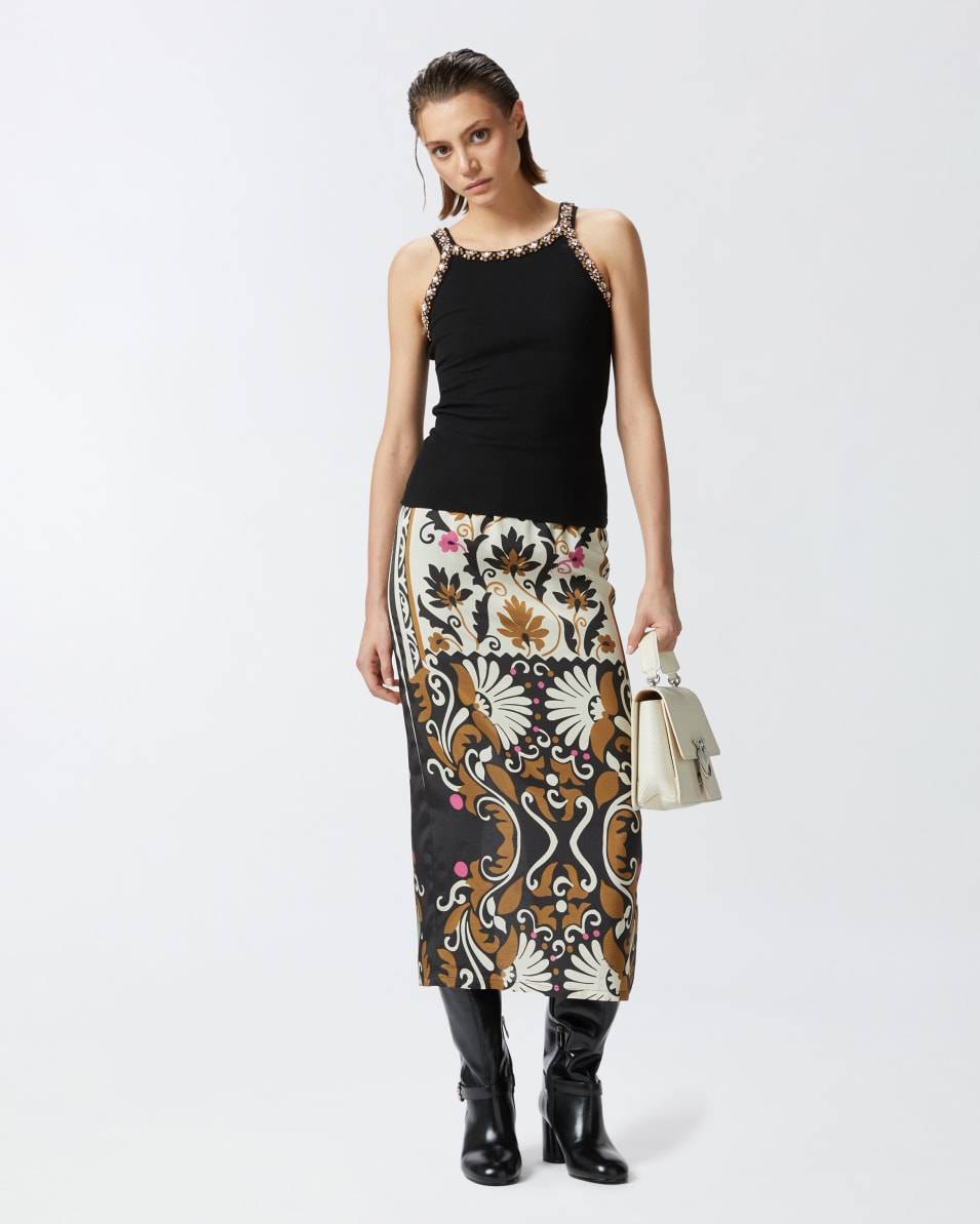 Pinko Tanktop Mit Glänzender Stickerei