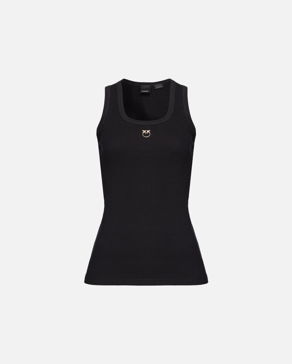 Pinko Tanktop mit Love Birds-Stickerei