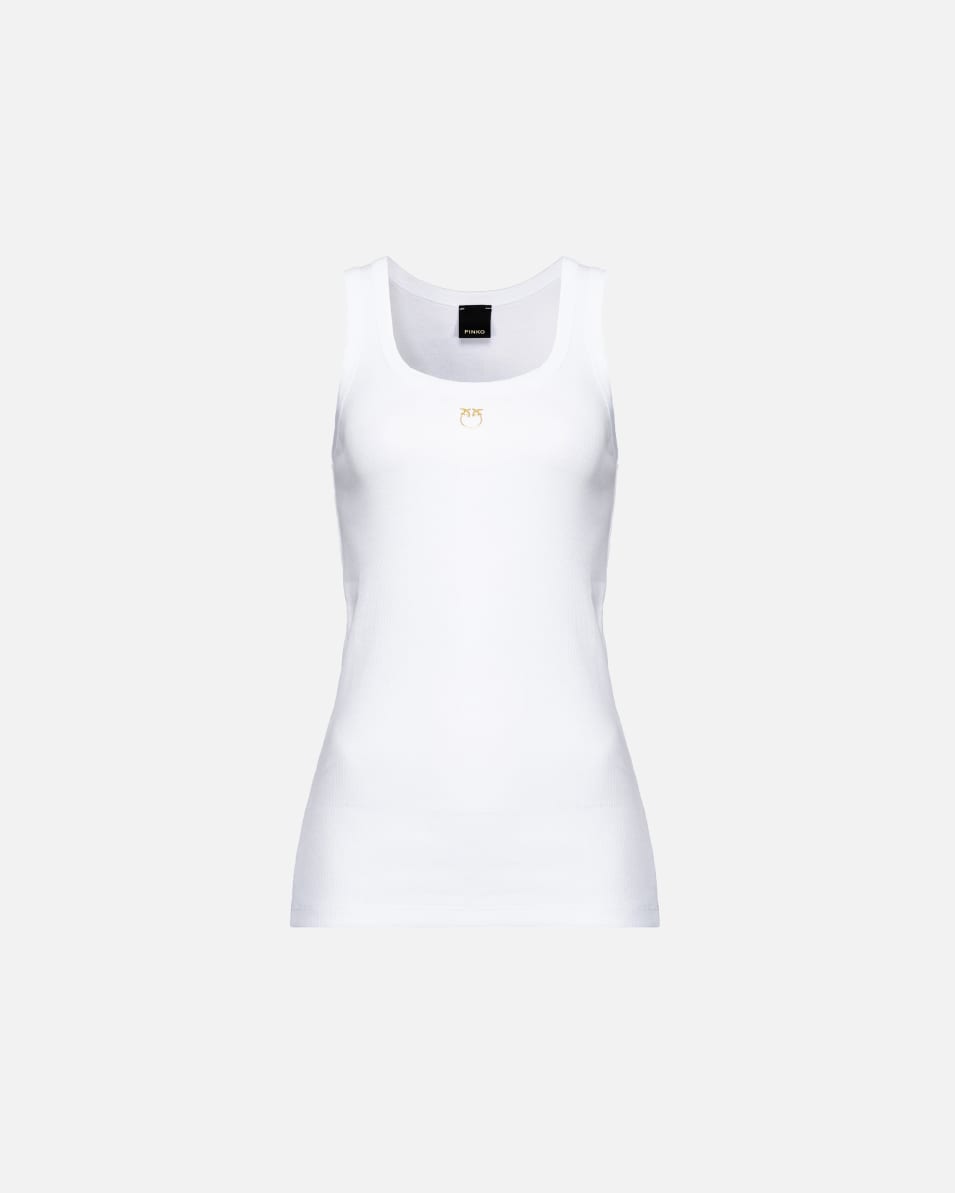 Pinko Tanktop mit Love Birds-Stickerei