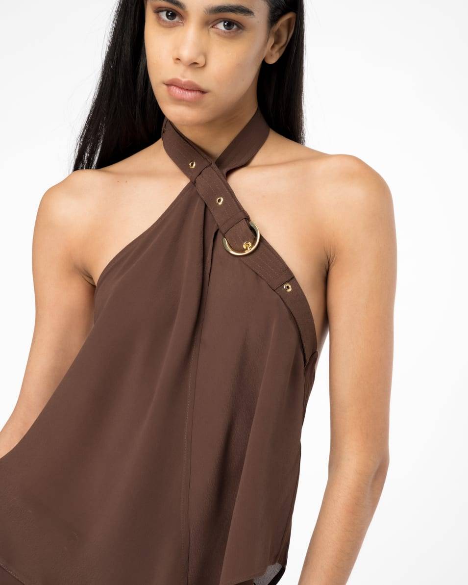 Pinko Tief Ausgeschnittenes Top Mit Band