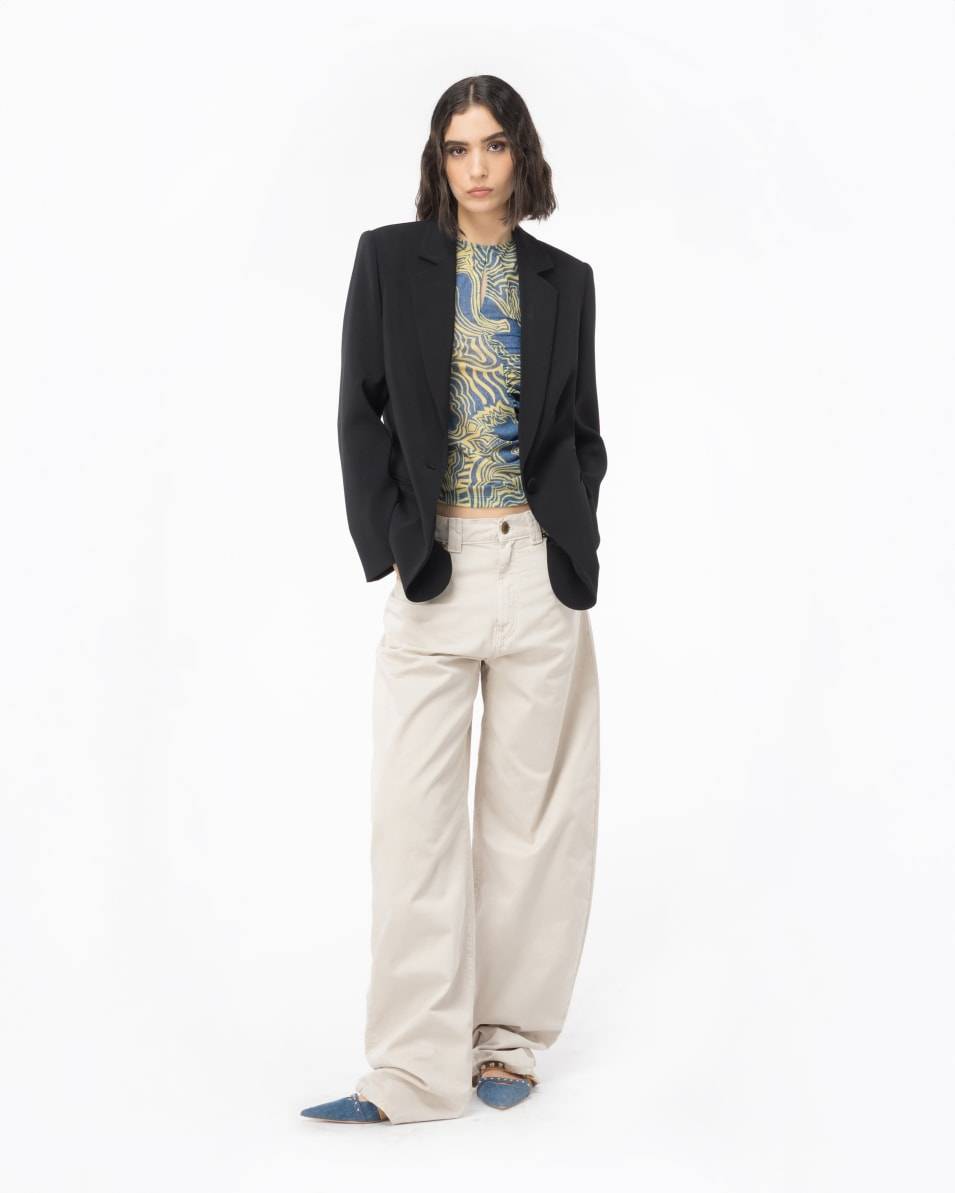 Pinko Top Charmeuse Meerjungfrau-Print