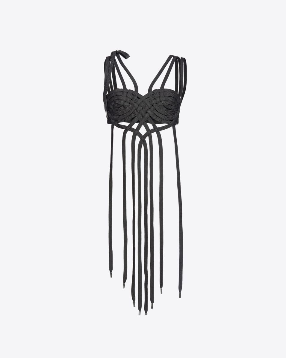 Pinko Top geflochtene Schnürung