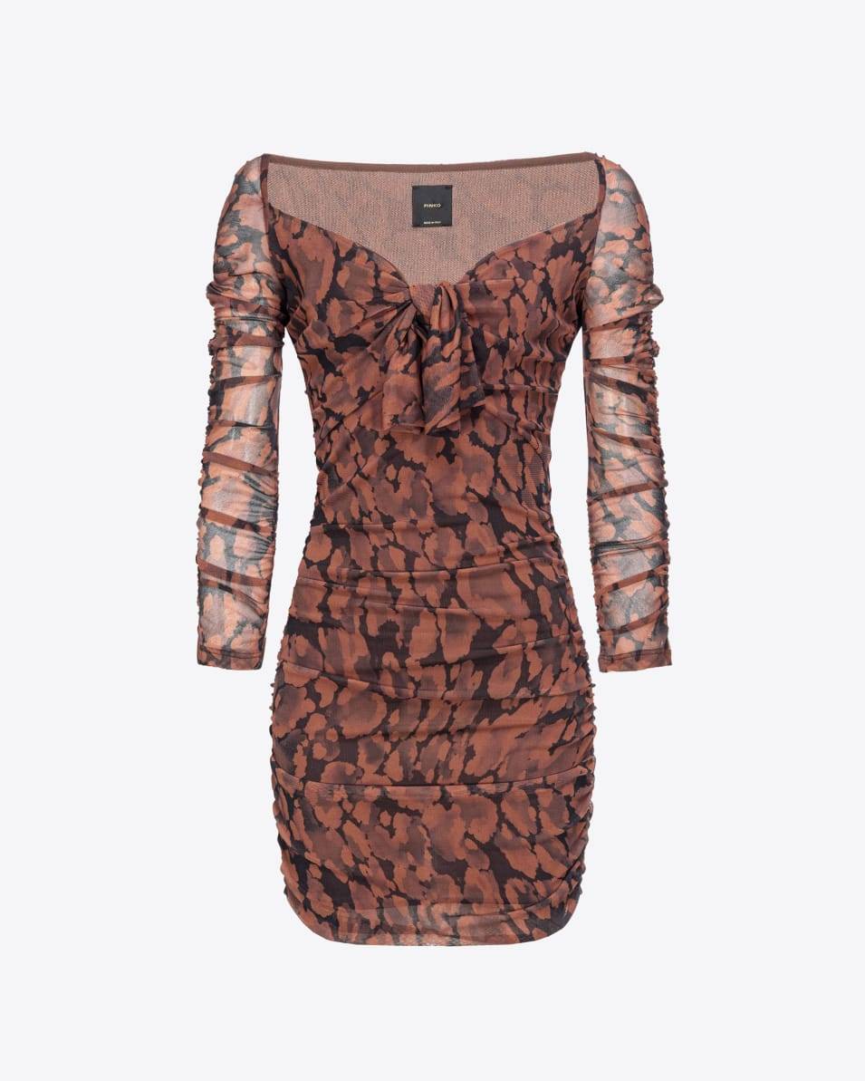 Pinko Tüll-Minikleid bedruckt