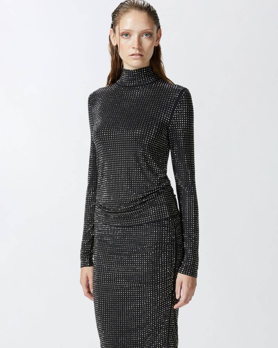Pinko Turtleneck Sweater In Full Jersey
