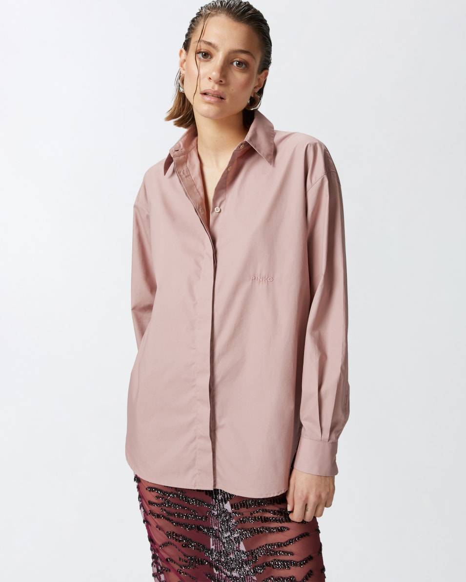 Pinko Übergroßes Popeline-Hemd