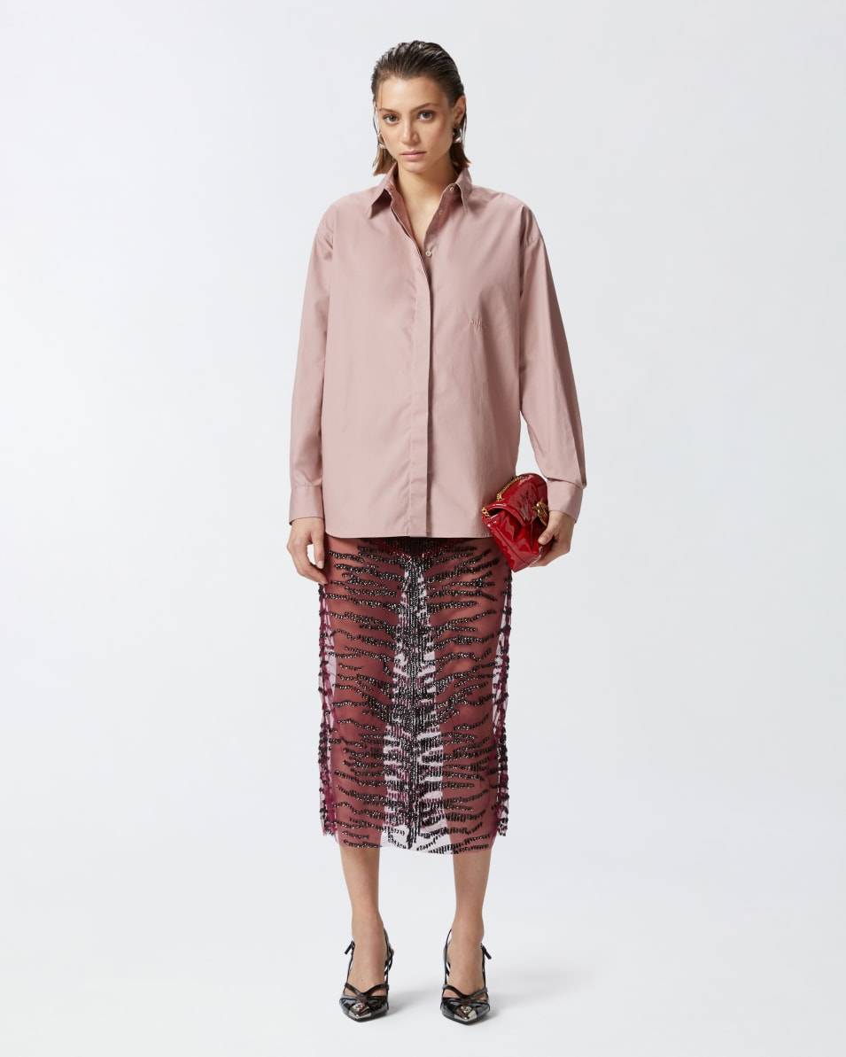 Pinko Übergroßes Popeline-Hemd