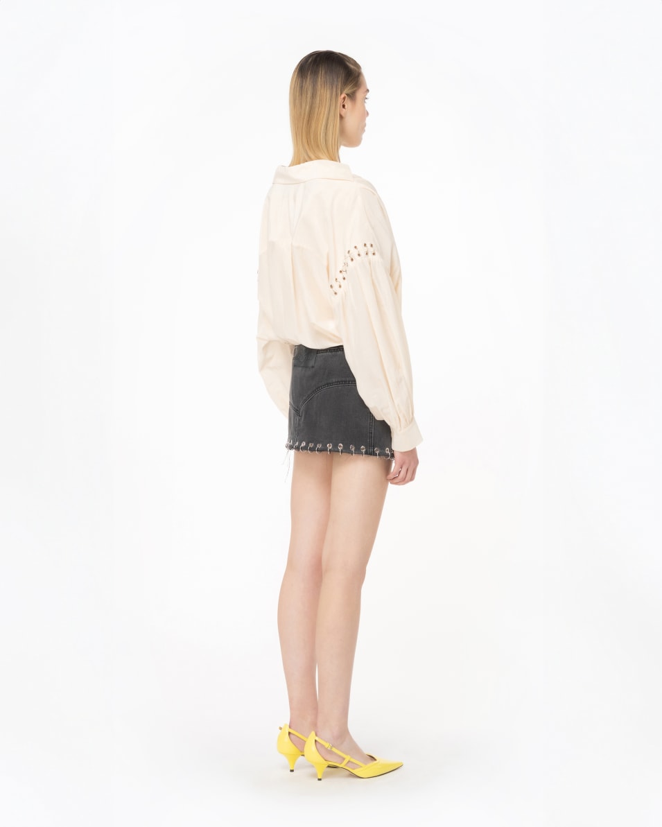 Pinko Voile-Bluse Mit Piercings