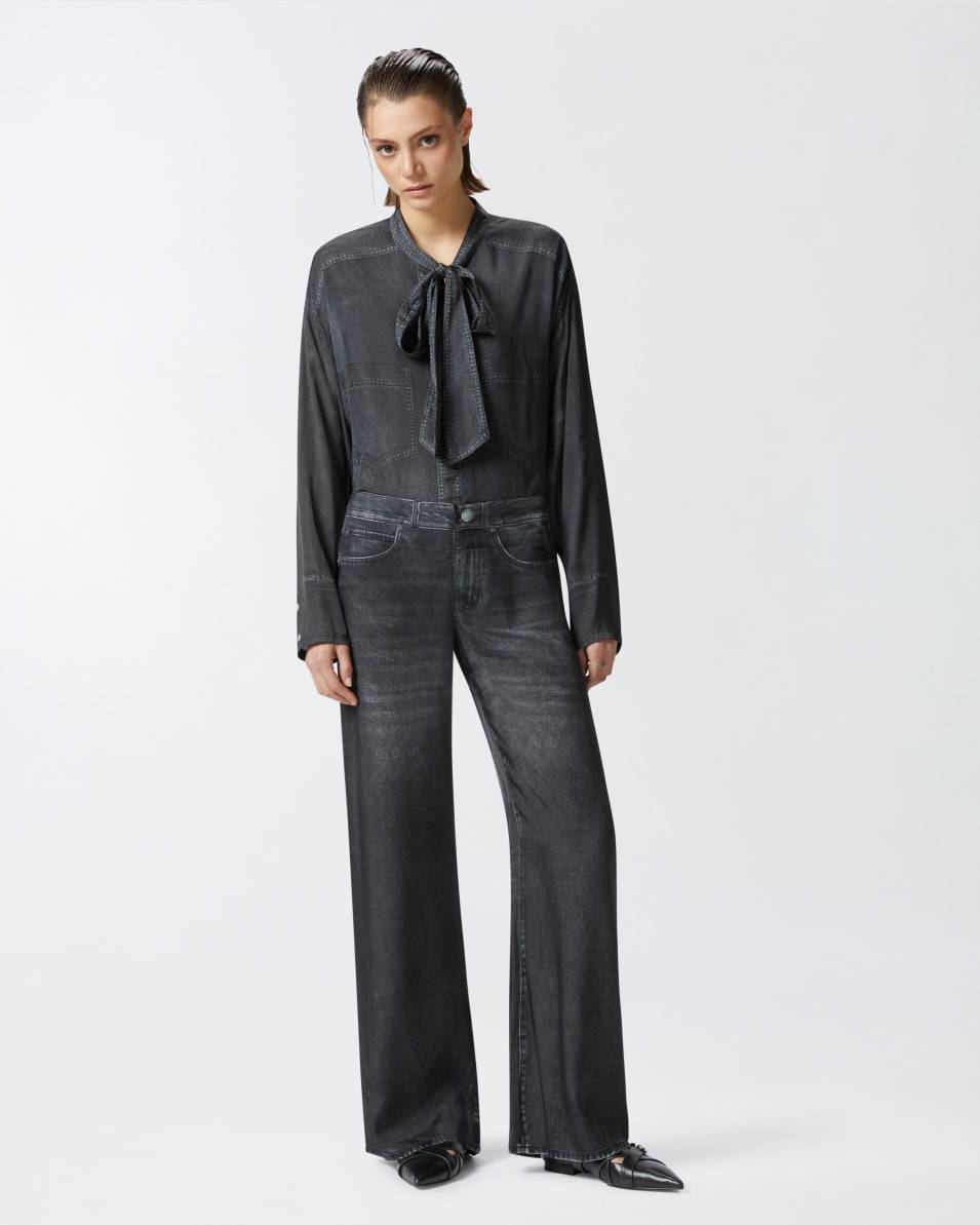 Pinko Weite Hose In Jeans-Optik