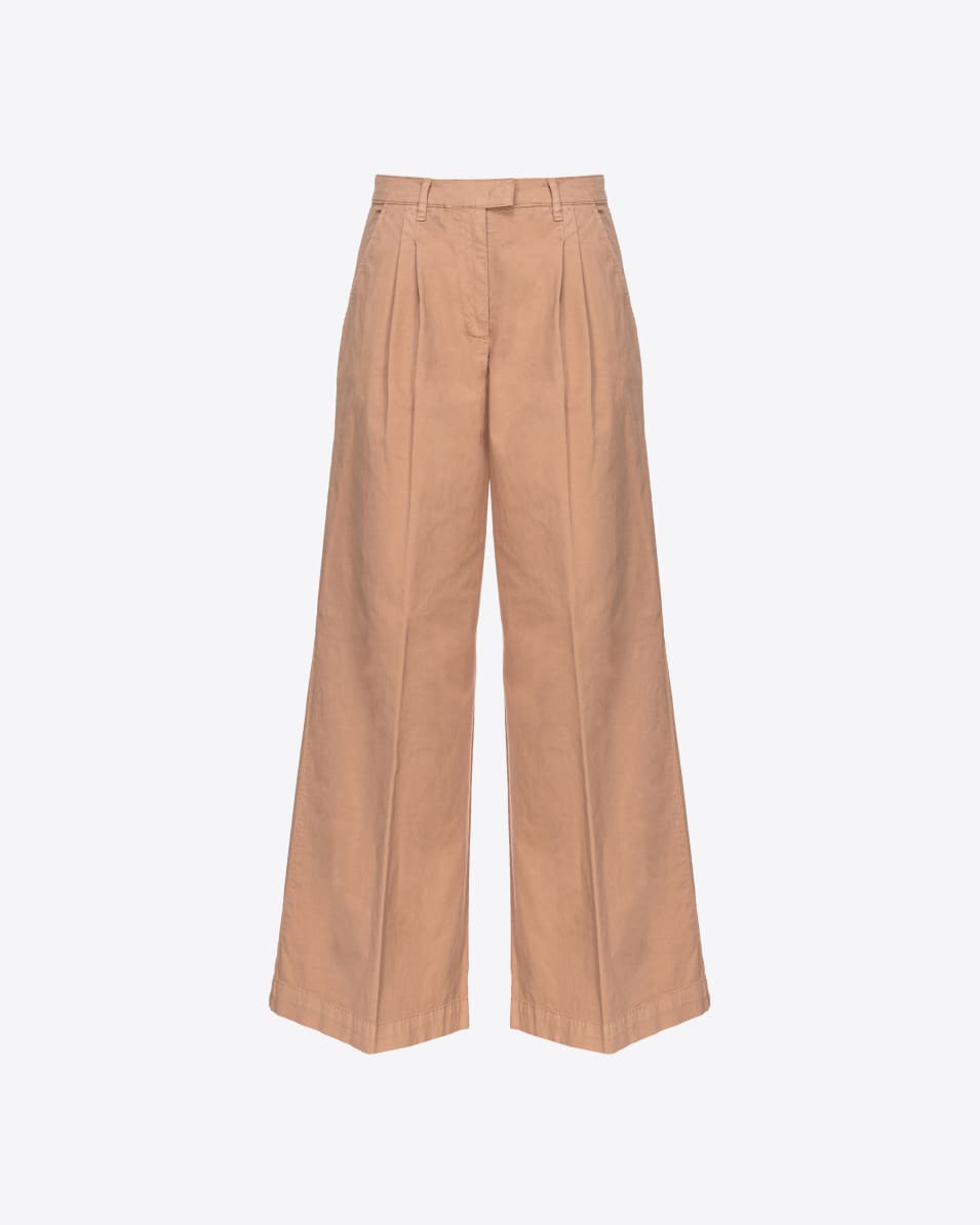 Pinko Wide-Leg-Hose aus Cavalry-Gewebe