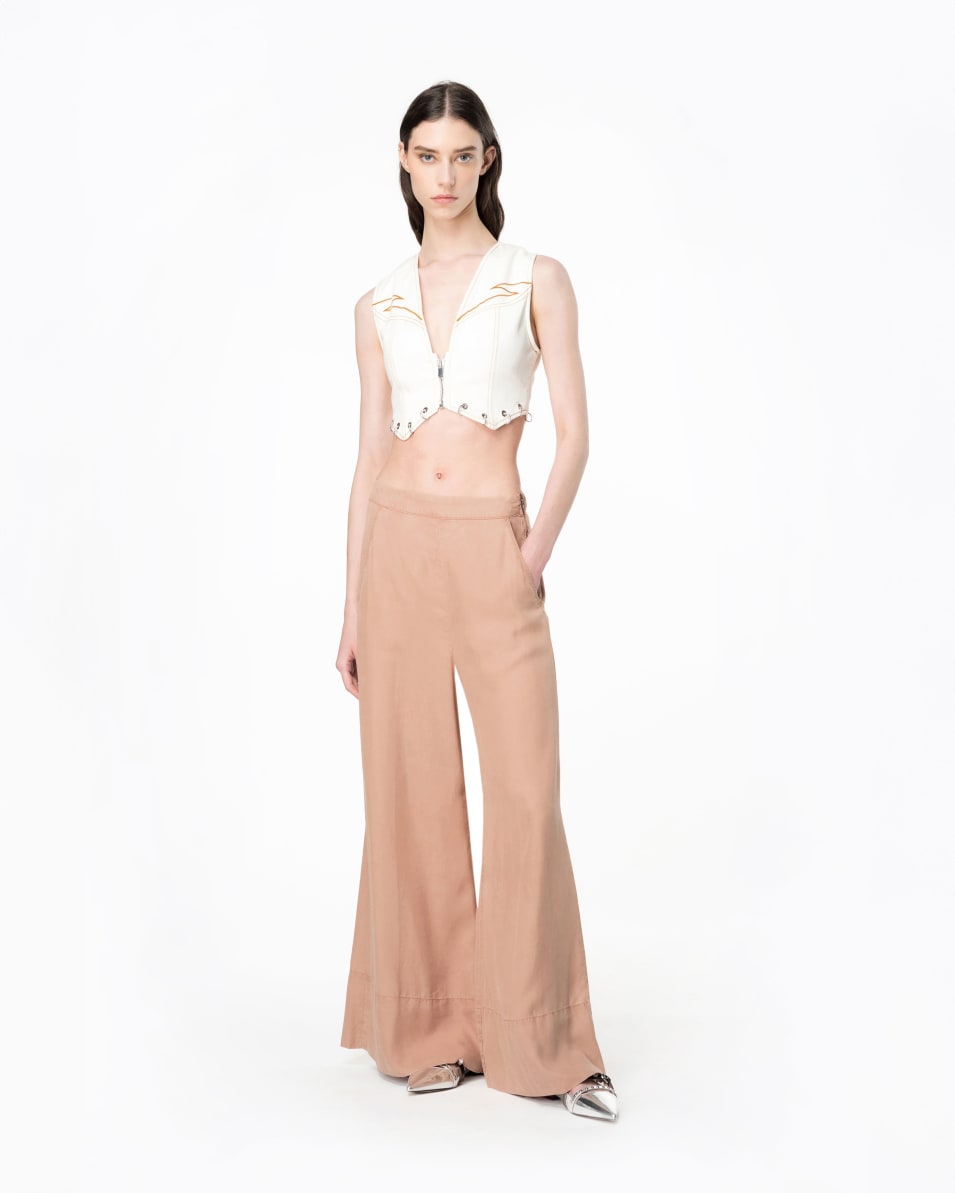 Pinko Wide-Leg-Hose Lyocell