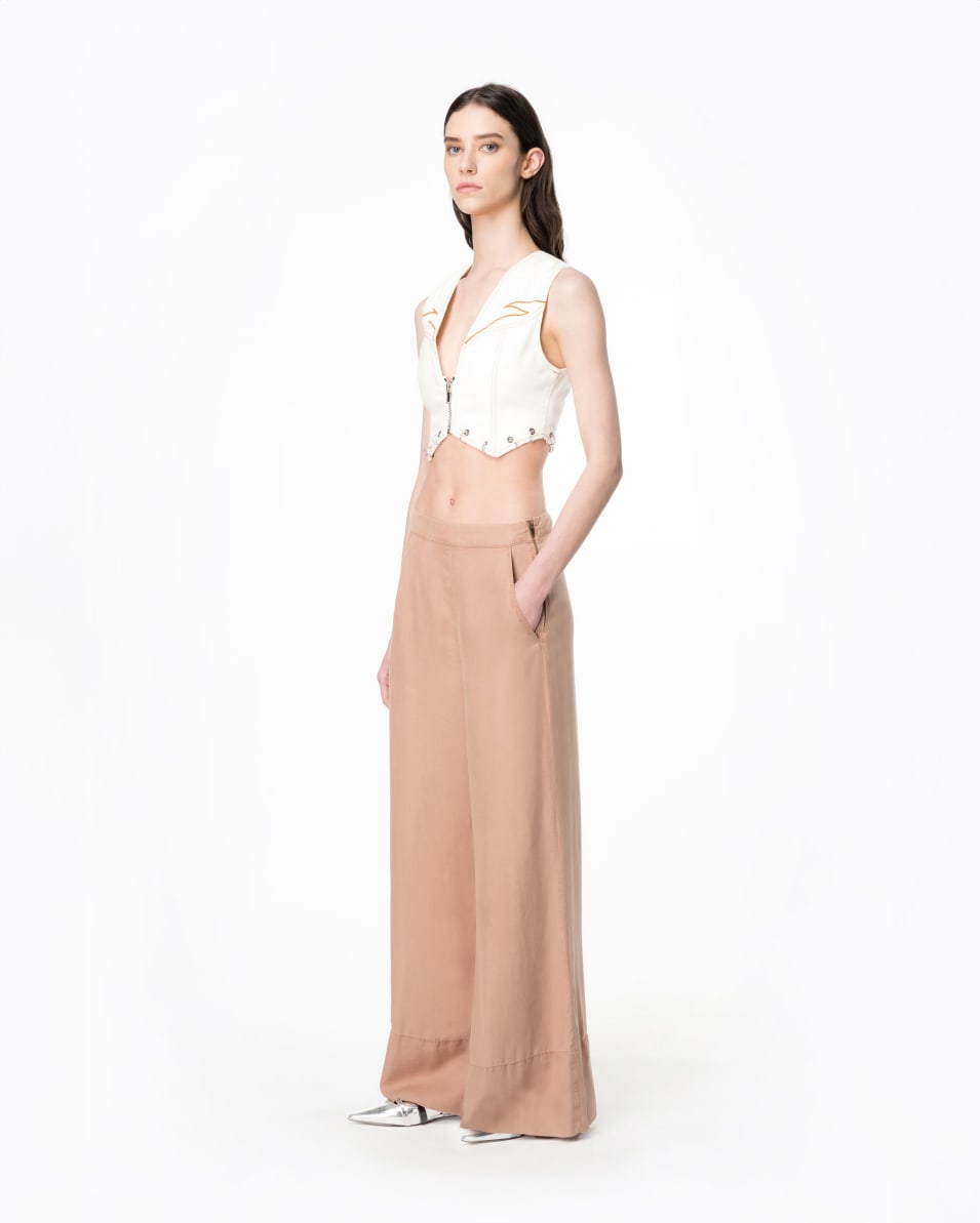 Pinko Wide-Leg-Hose Lyocell