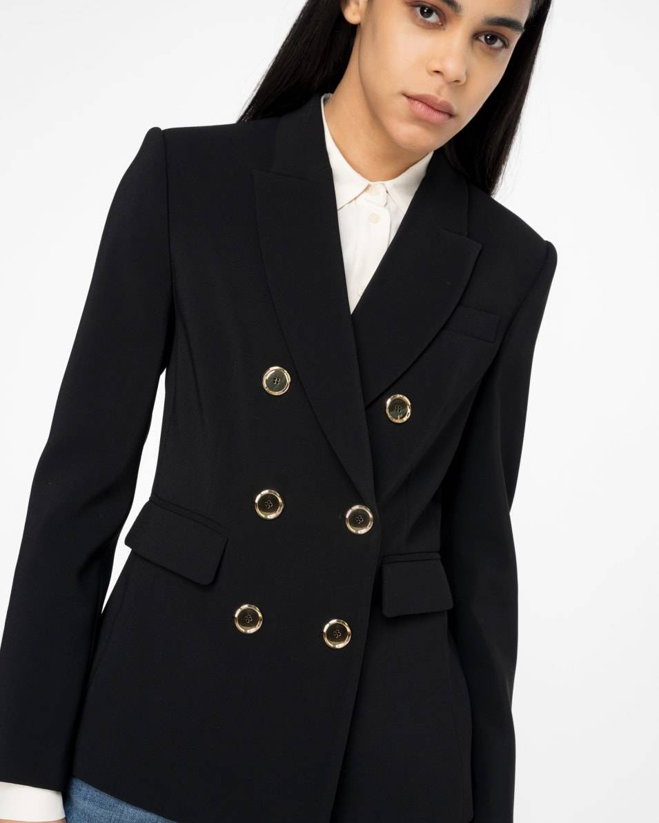 Pinko Zweireihiger Blazer Mit Metallknöpfen