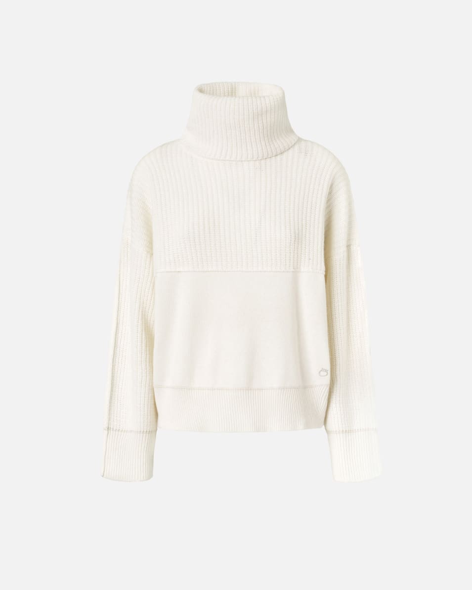 Pinko Pulli aus feinem Kaschmir-Wollmix mit hohem Kragen