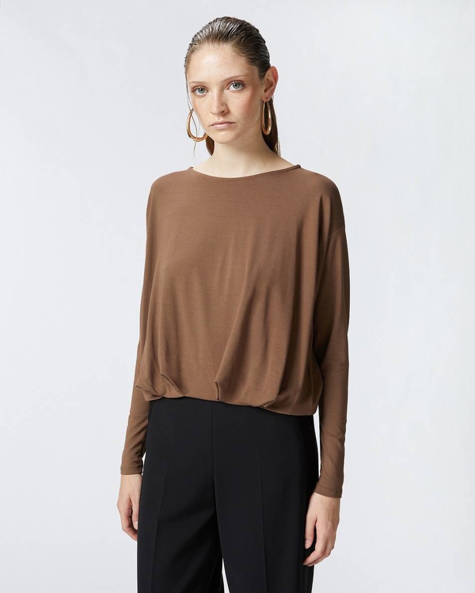 Pinko Pullover Aus Fließendem Jersey Mit Drapierung