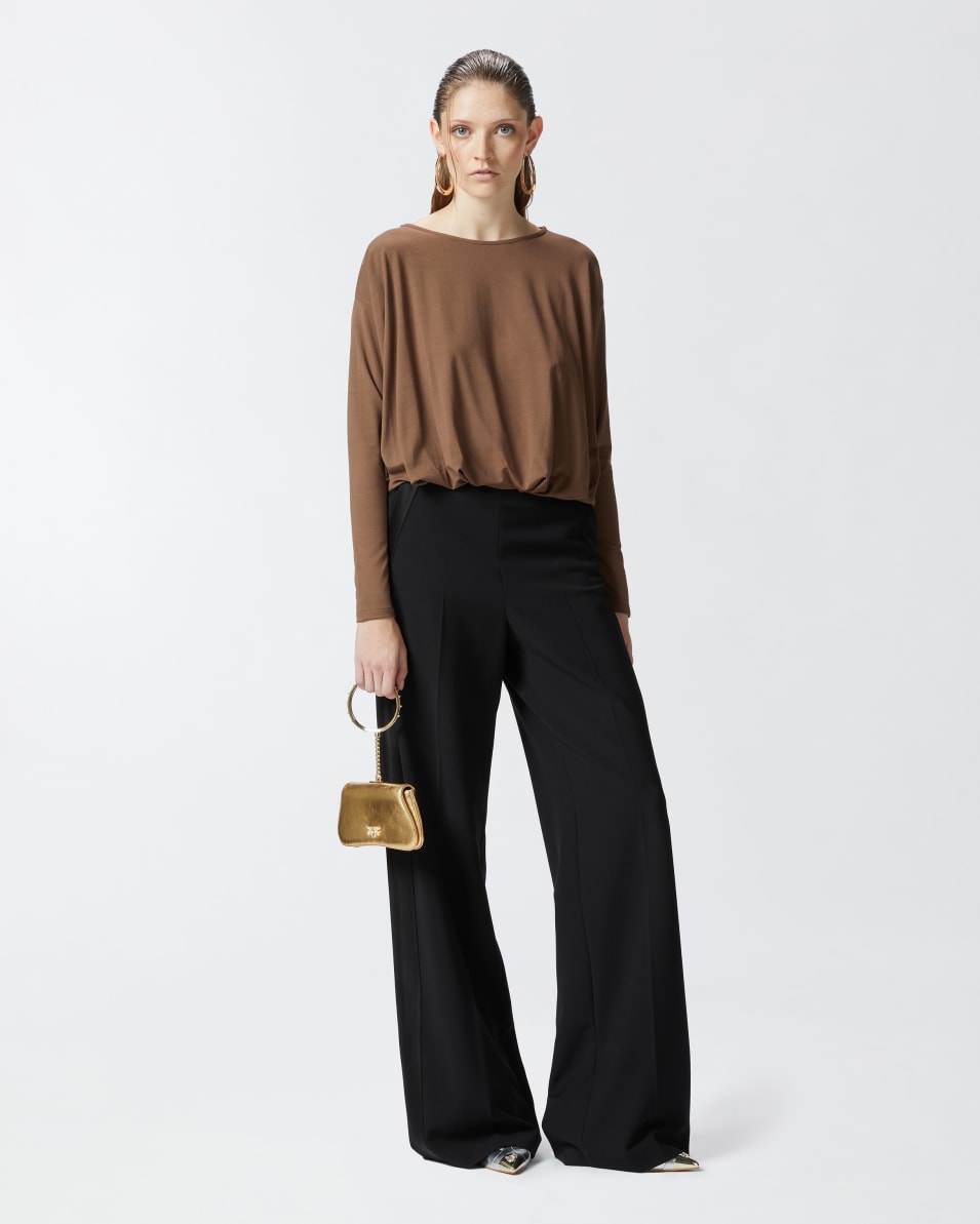 Pinko Pullover Aus Fließendem Jersey Mit Drapierung