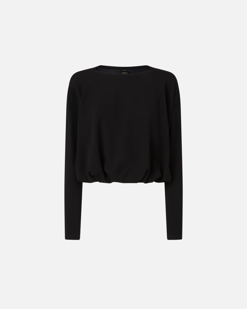 Pinko Pullover aus fließendem Jersey mit Drapierung