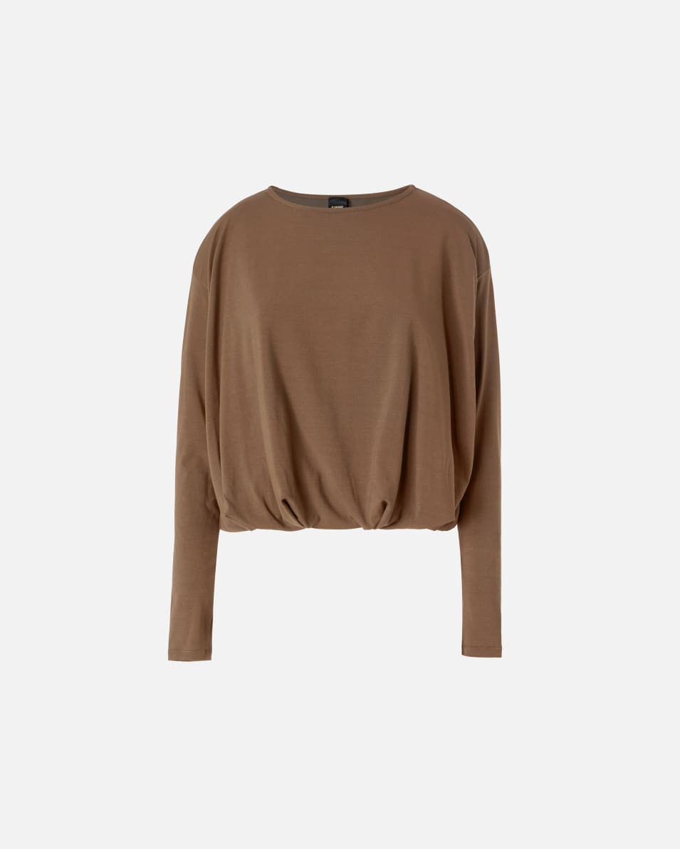 Pinko Pullover aus fließendem Jersey mit Drapierung