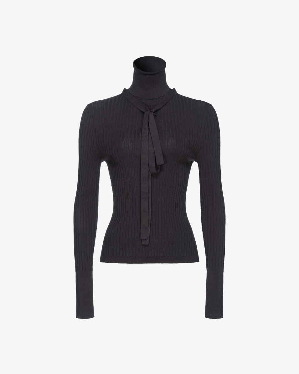 Pinko Rollkragenpullover aus Seidenmix Reimagine PINKO by Patrick McDowell