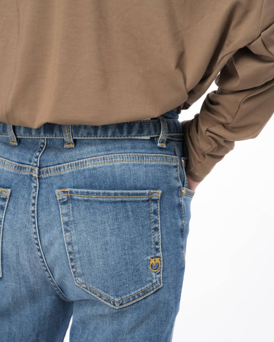 Pinko Skinny Jeans Aus Stretch-Denim In Vintage-Optik