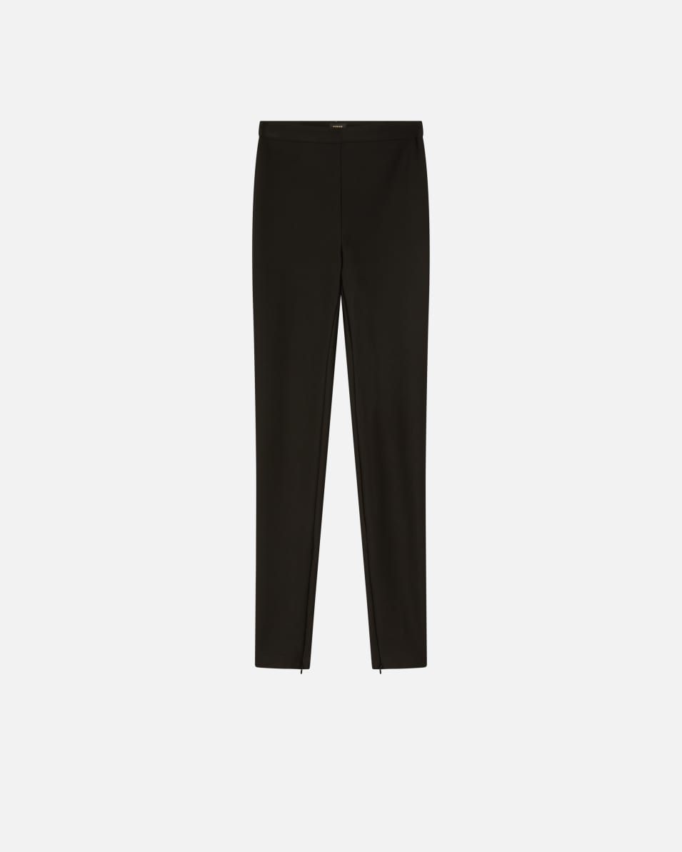 Pinko Stretch-fit trousers with zip at the bottom of the leg
