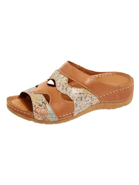 Naturläufer Pantoletten mit buntem Print Artikelnummer: 1565412