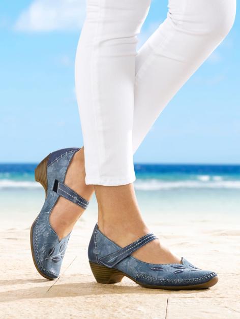 Naturläufer Spangenpumps Mit Tollen Ziernähten Artikelnummer: 1795259