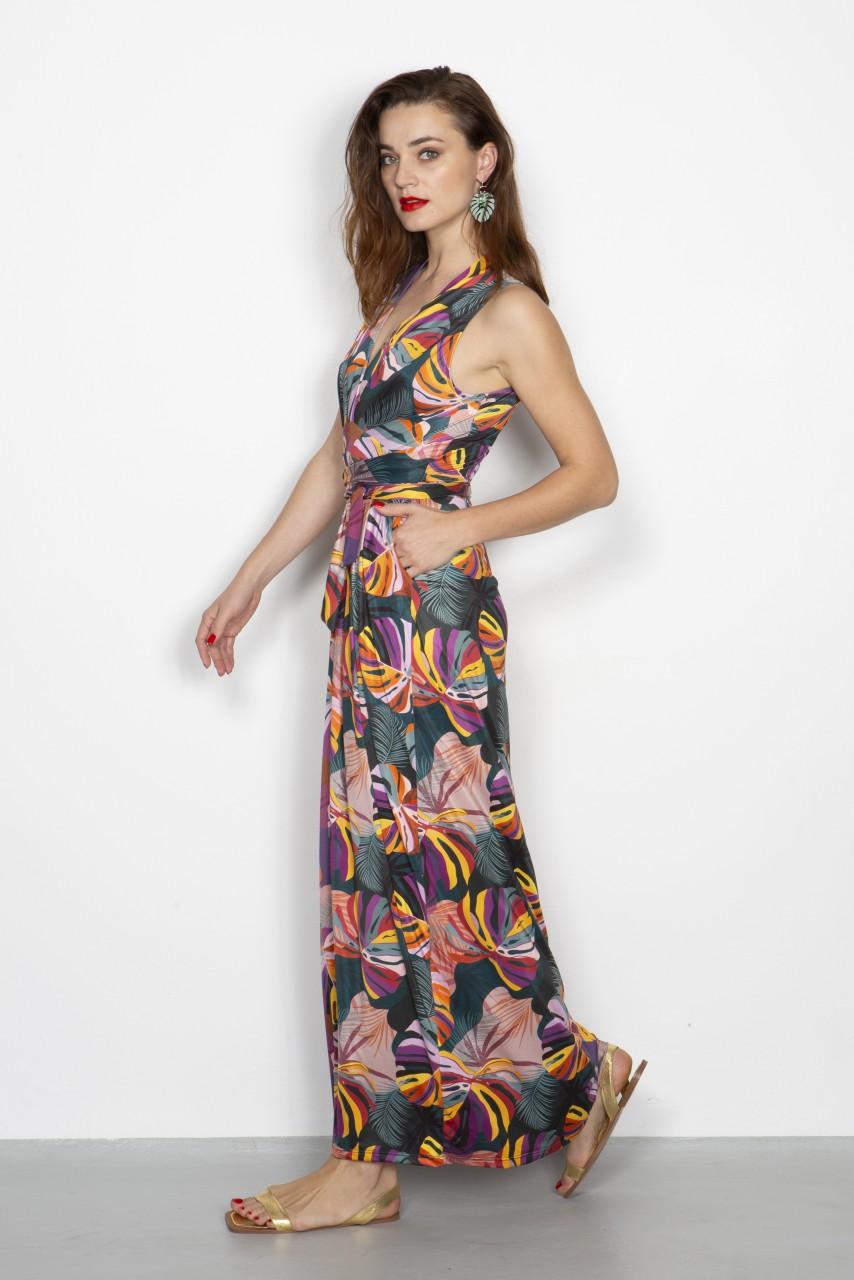 Marivie Champagne, What Else Monstera Colorful Dress