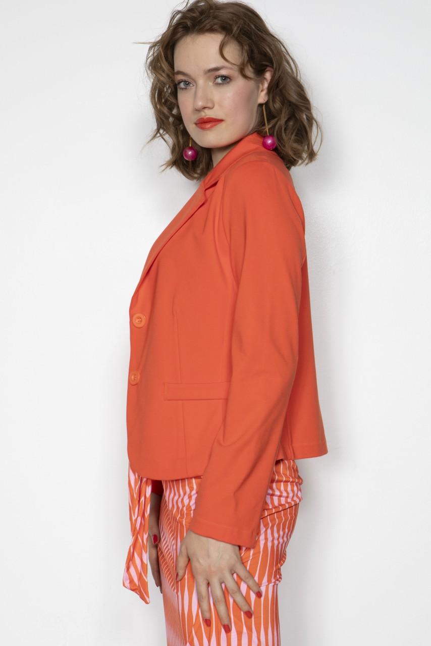 Marivie Blazer Short Orange Blazer
