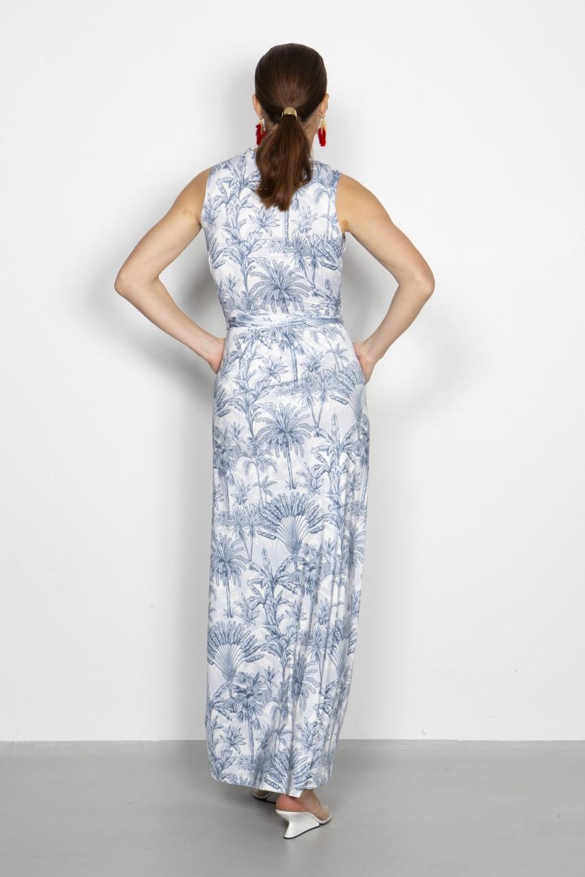 Marivie Champagne, What Else Jungle Dark Blue Dress