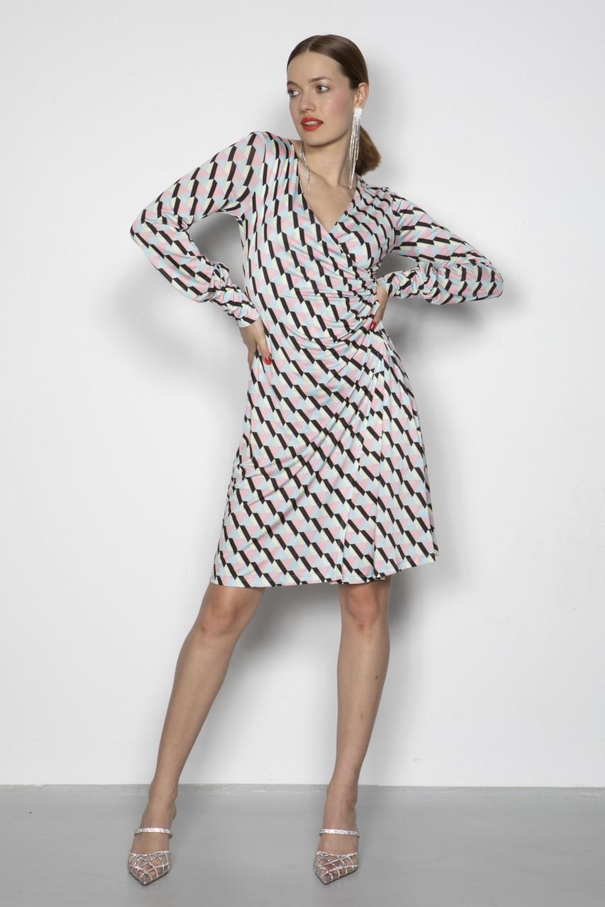 Marivie Dare you triangle black Dress