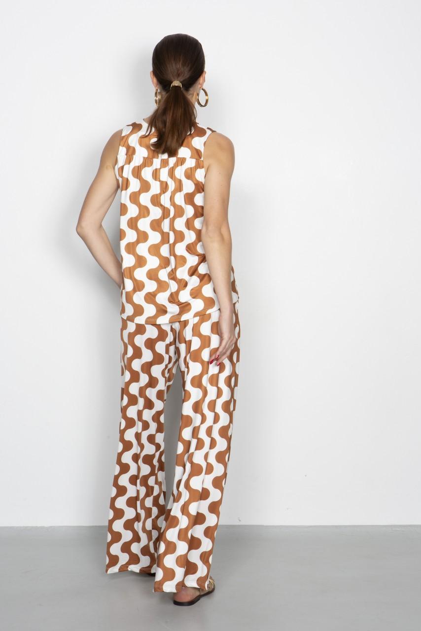 Marivie Easy Going Waves Creme/brown Hose